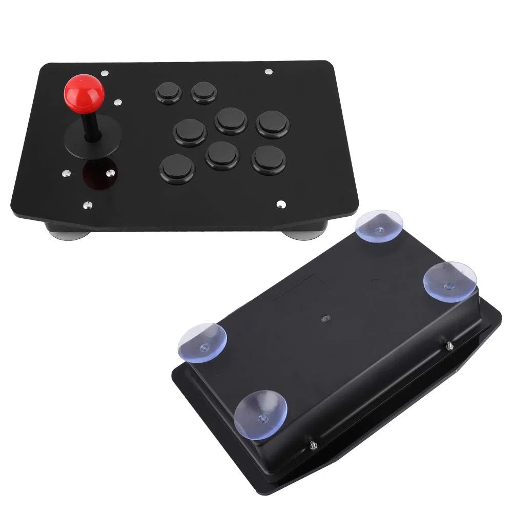 Controller Arcer Rocker, Joystick di Gioco Rocker USB Controller di Gioco a 8 Pulsanti 3D a 8 Pulsanti (Nero)