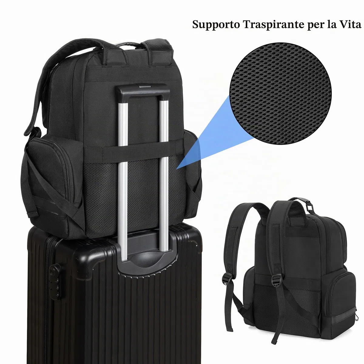 PGmoon Zaino per Console Compatibile con Playstation 5, Borsa da Viaggio con Fodera Protettiva, Adatta per Laptop da 15,6'', Cuffie, Controller e La Maggior Parte Degli Accessori da Gioco