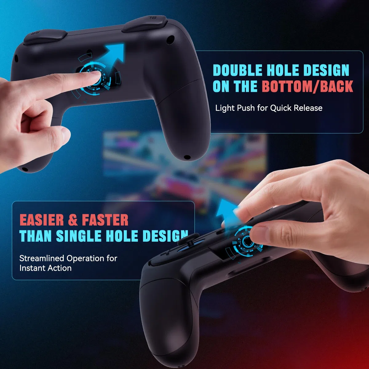 Sioenl Manopole per Nintendo Switch 2 Joy-Con [2 pezzi], kit di maniglie ergonomiche resistenti all'usura antiscivolo per controller NS 2 Joy-Cons Set di custodie per controller Switch 2 Joy Cons