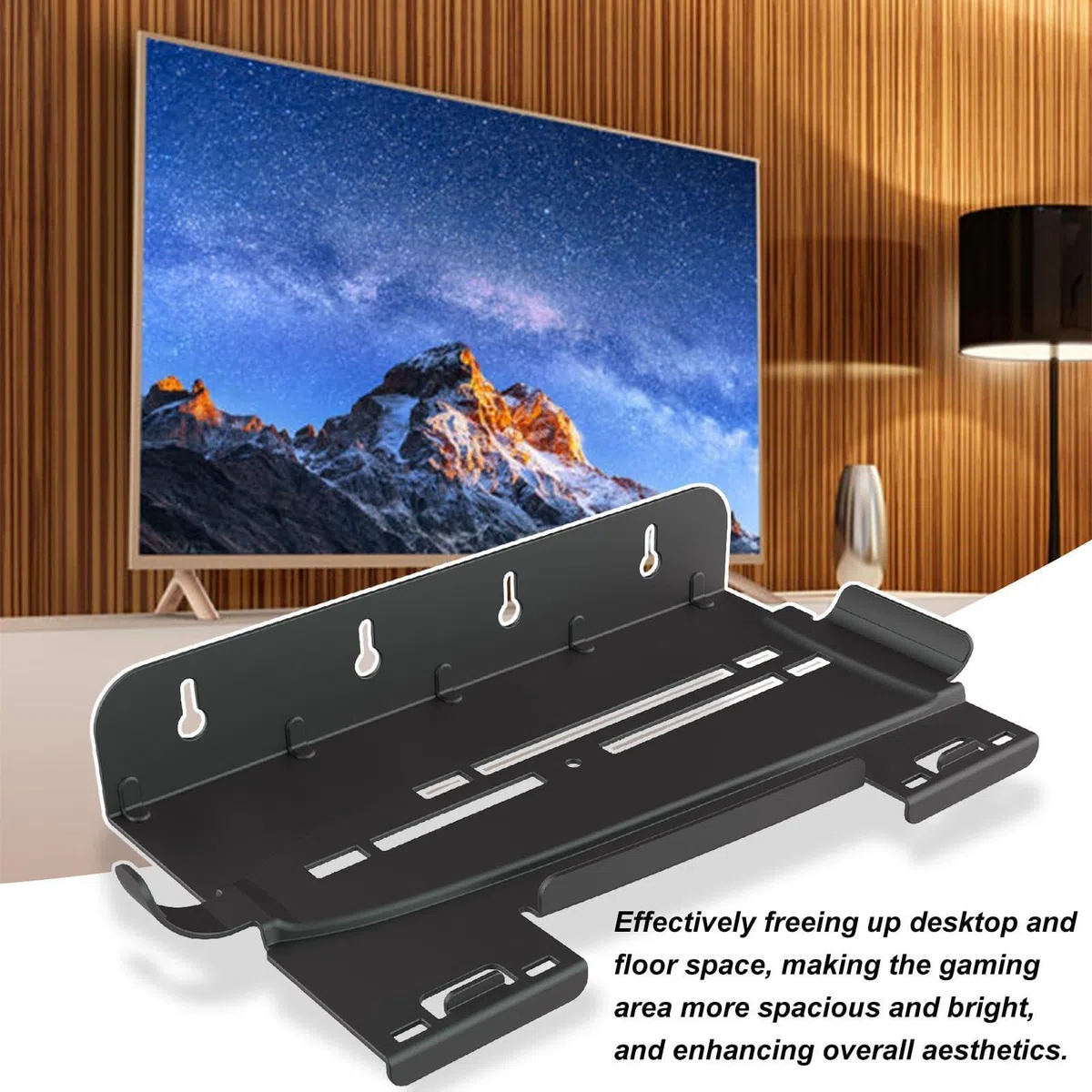 Supporto di ricarica per gamepad e supporto da parete per console, versatile gancio per cuffie per controller, cartucce di gioco, console e accessori, soluzione organizer salvaspazio