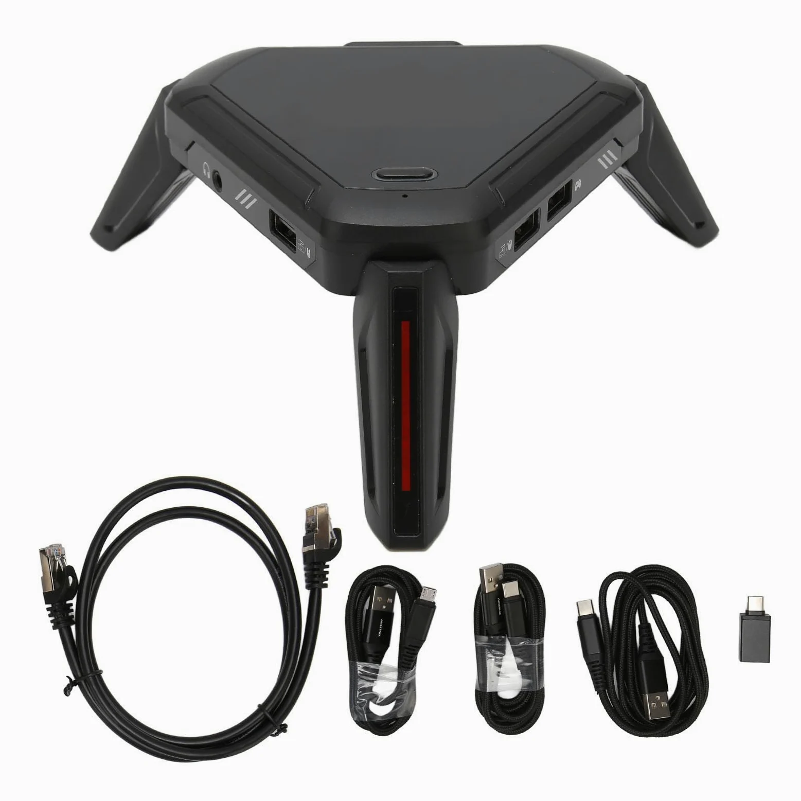 Convertitore Mouse Tastiera, Plug and Play Accurato Impostazioni Personalizzate Convertitore Mouse Tastiera Gaming ABS Effetto di Illuminazione Colorato RGB per Console di Gioco