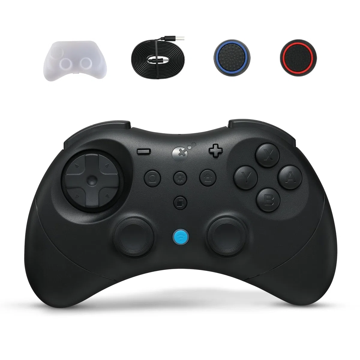 GuliKit Elves 2 Pro Wireless Controller per Switch 1/2, PC, Android, iOS, Joystick ad Effetto Hall, Rotary Rumble, Giroscopio a 6 assi, Durata della Batteria di 20 ore, D-Pad (Nero)