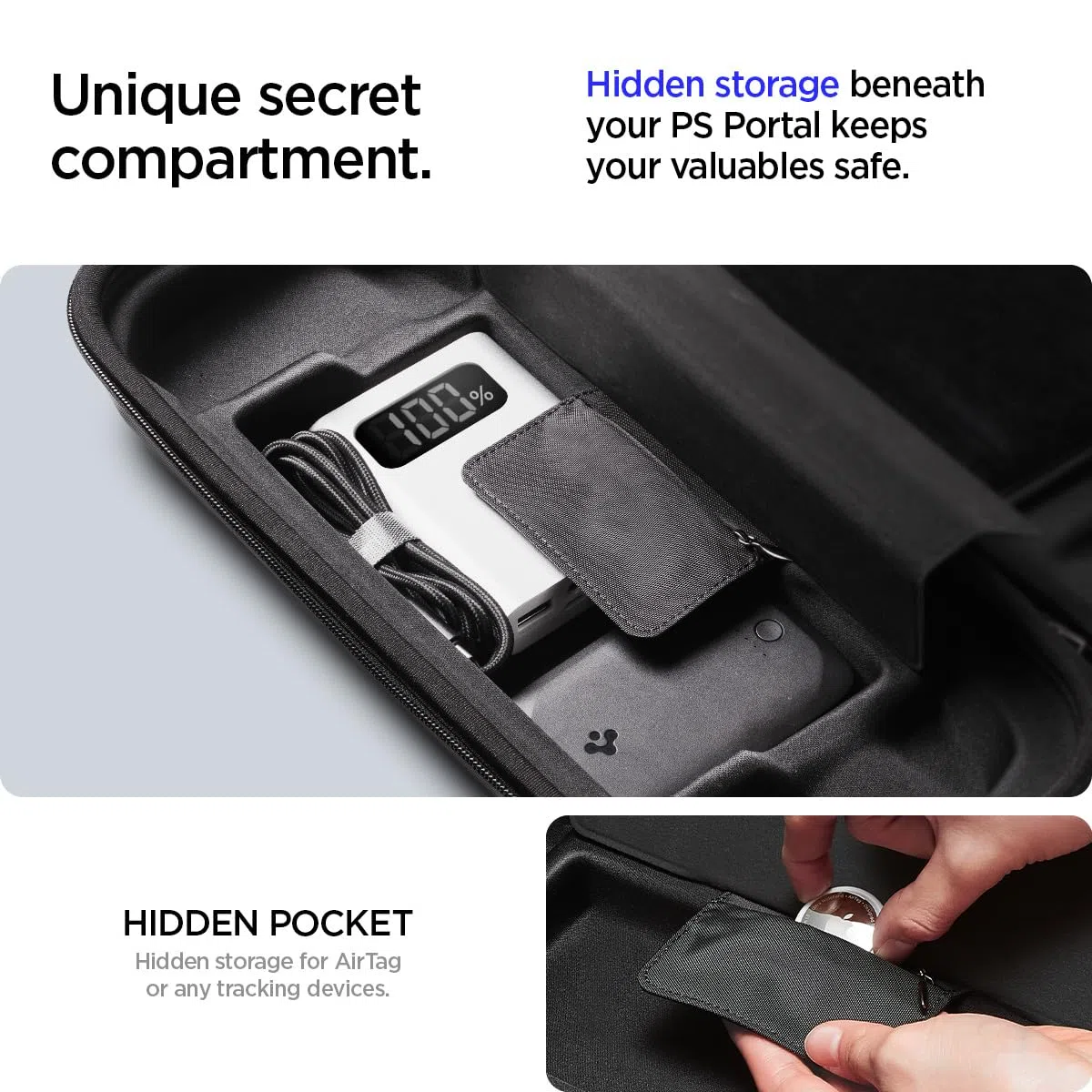 Spigen Bundle Gaming Essentials - Cover e Pouch per PlayStation Portal Remote Player