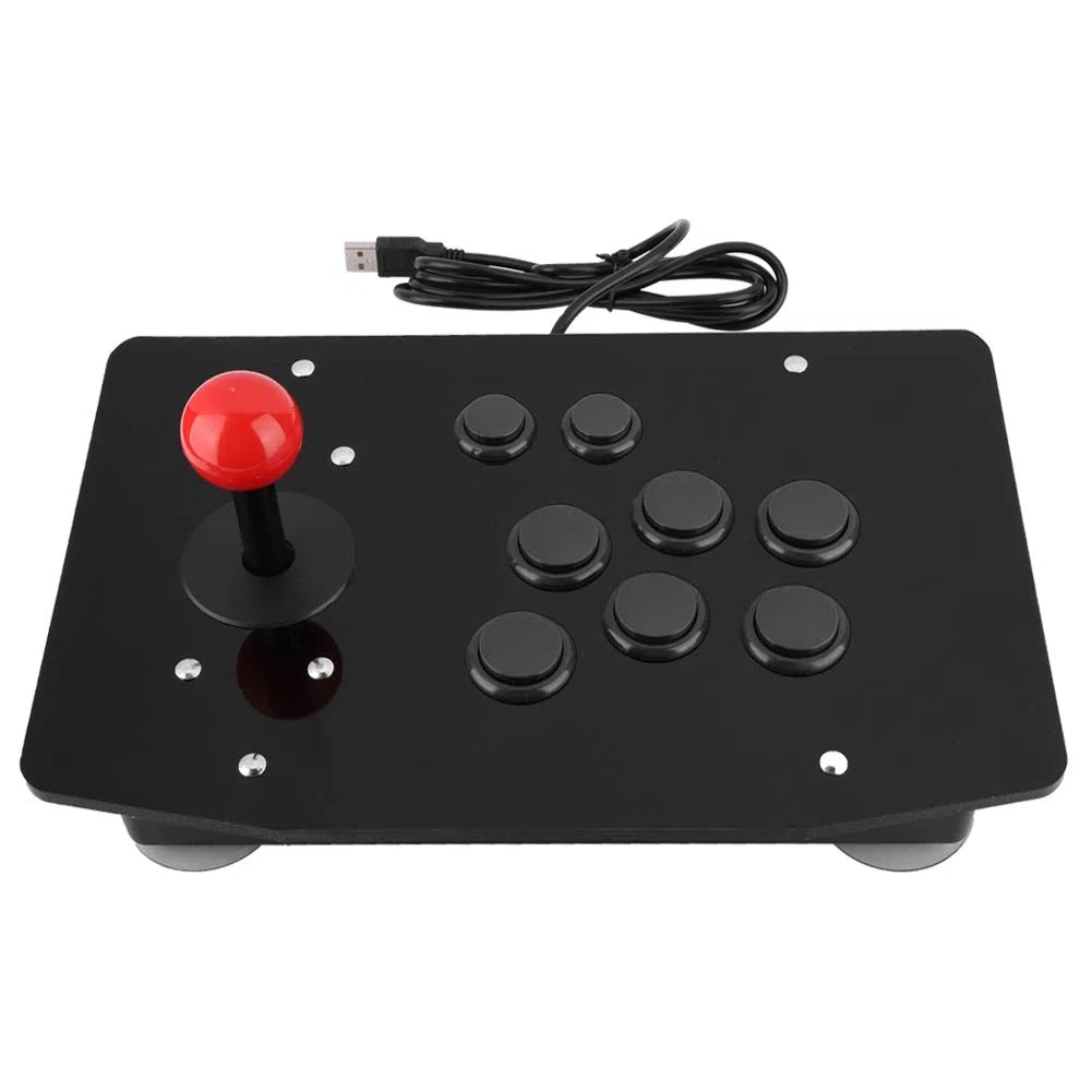Controller Arcer Rocker, Joystick di Gioco Rocker USB Controller di Gioco a 8 Pulsanti 3D a 8 Pulsanti (Nero)