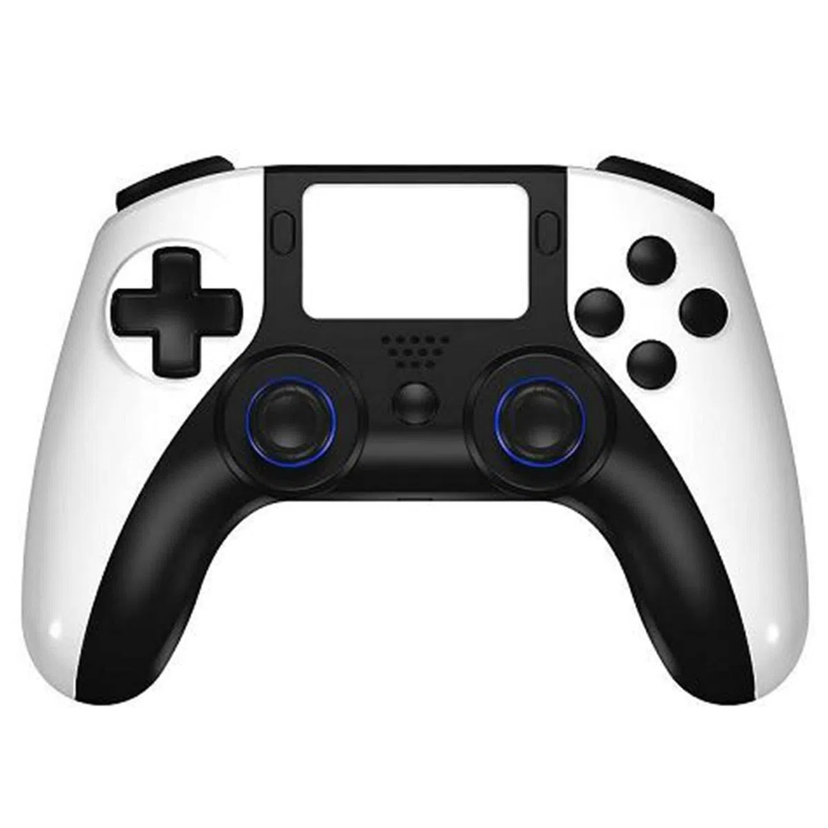SIMPLETEK - Controller Gaming Wireless con Jack 3,5 mm Compatibile PS4 e PC con touchpad e vibrazione integrata | Bianco