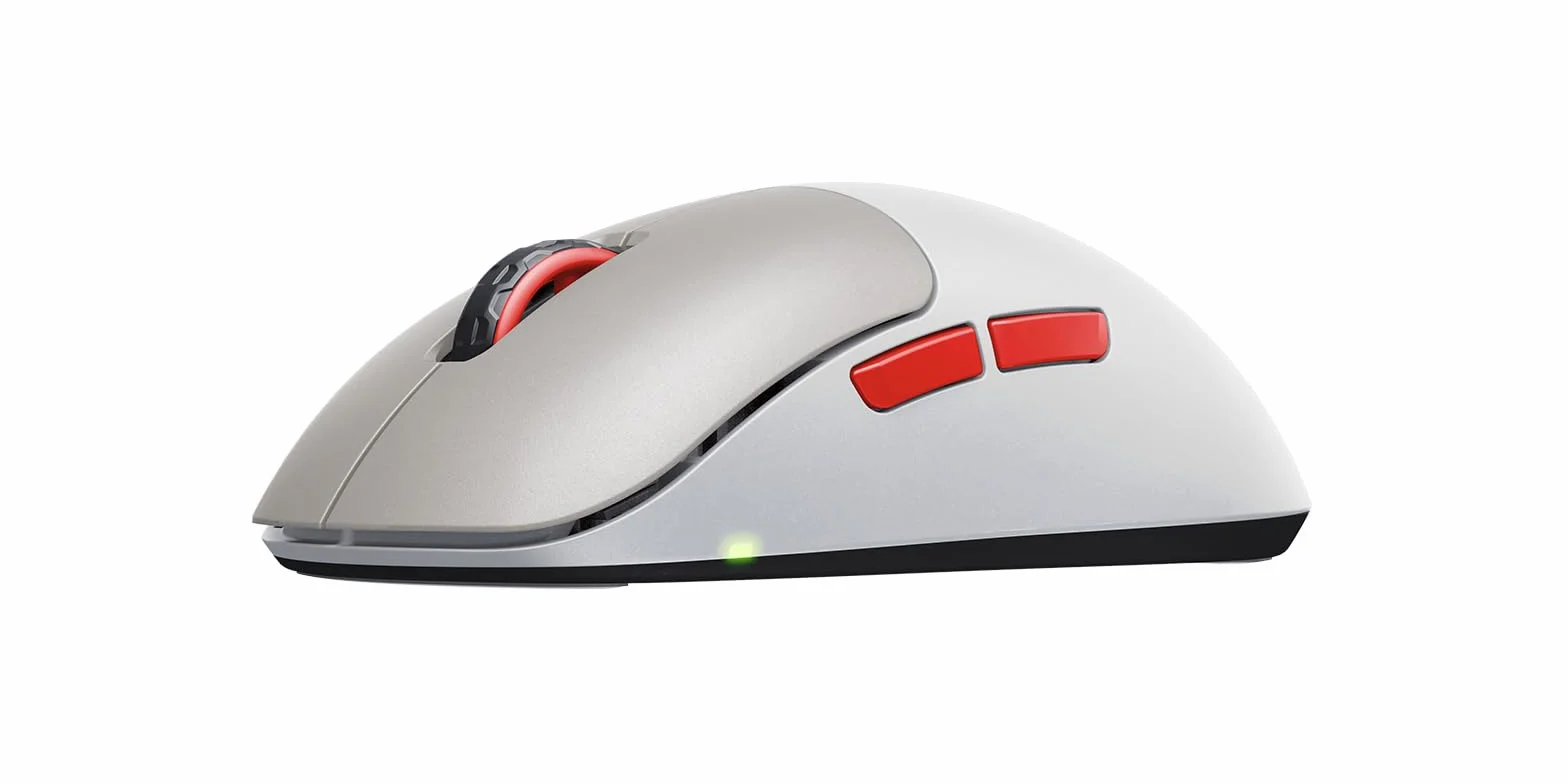 Xtrfy M8 Wireless, Mouse da Gioco Ultraleggero Senza Fili, Ottimizzato per Gaming Competitivo, Wireless 2,4 GHz, Parte Anteriore Ultra Ribassata per una Maggiore Precisione, Ricaricabile, Retrò