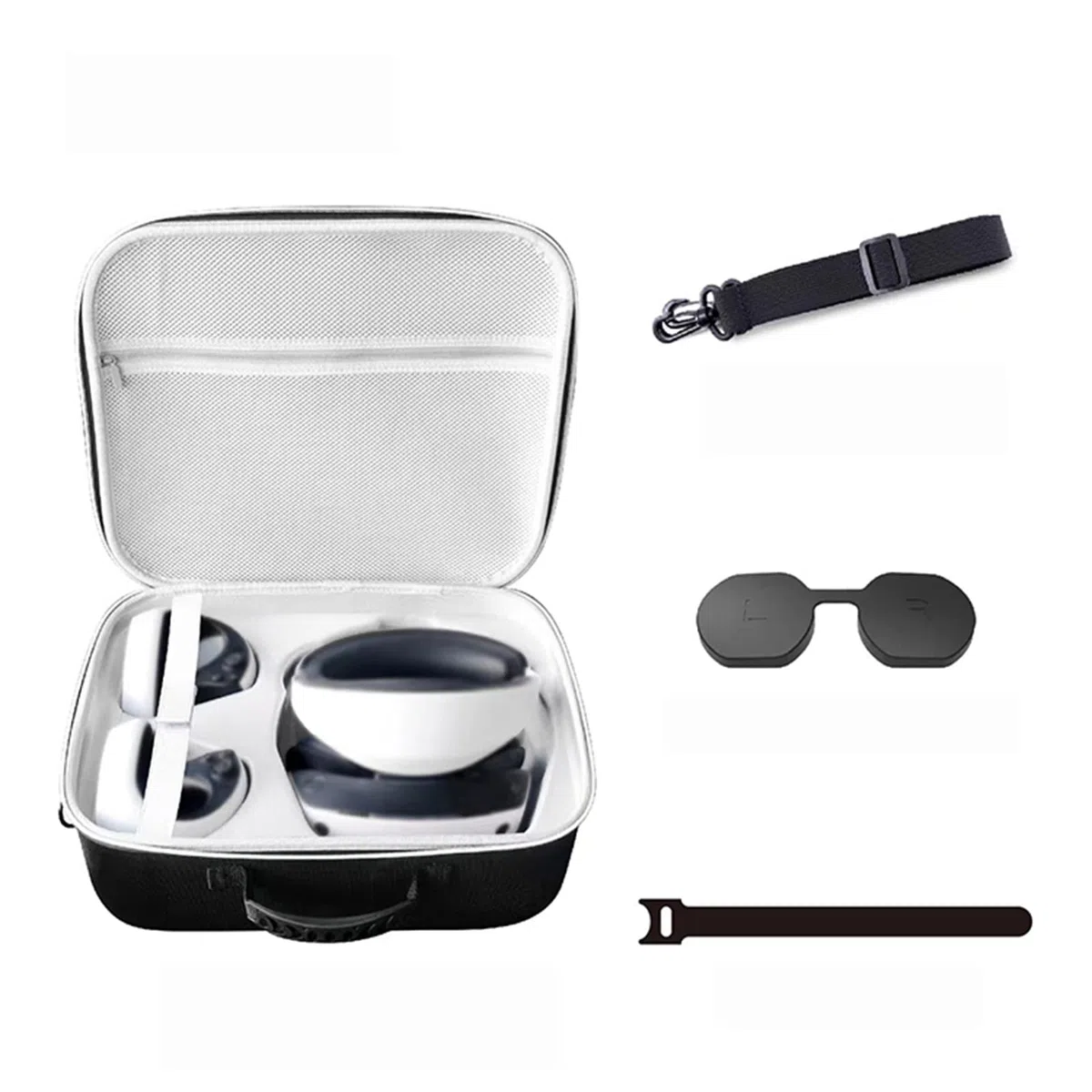 VR, custodia rigida compatibile con PS VR2, custodia da viaggio all-in-one con copriobiettivo, adatta per viaggi e casa