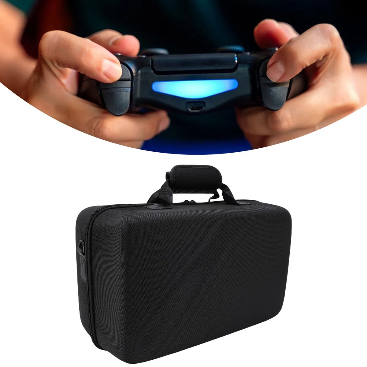 Borsa da Viaggio per Console di Gioco con Materiali Eccellenti per Protezione Impermeabile e Antiurto (Nera)