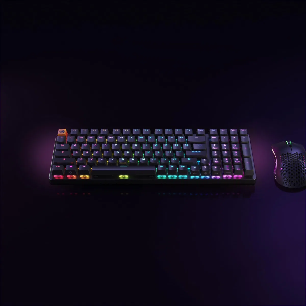 GLORIOUS Gaming GMMK 2 Full Size (96%) - Tastiera da gaming meccanica, struttura in alluminio, personalizzabile, tasti a doppia iniezione, Fox Switches, RGB, layout QWERTY spagnolo - Nero