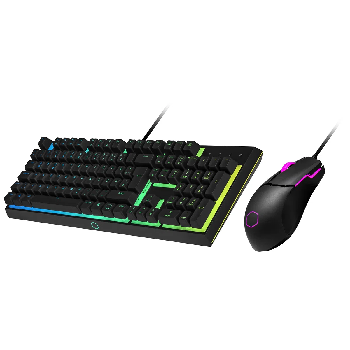 Cooler Master MS110 Tastiera E Mouse RGB Gaming Combo, Nero, QWERTZ - DE