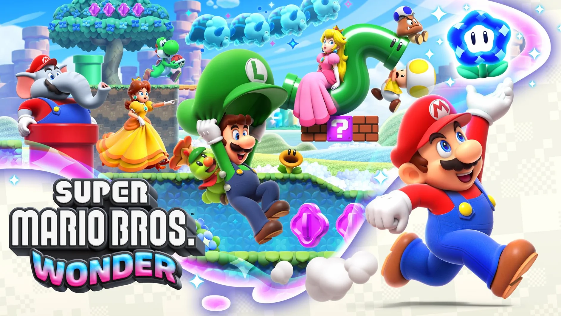 Nintendo Switch Oled + Super Mario Bros.wonder + 12 Months Nso Europe PAL