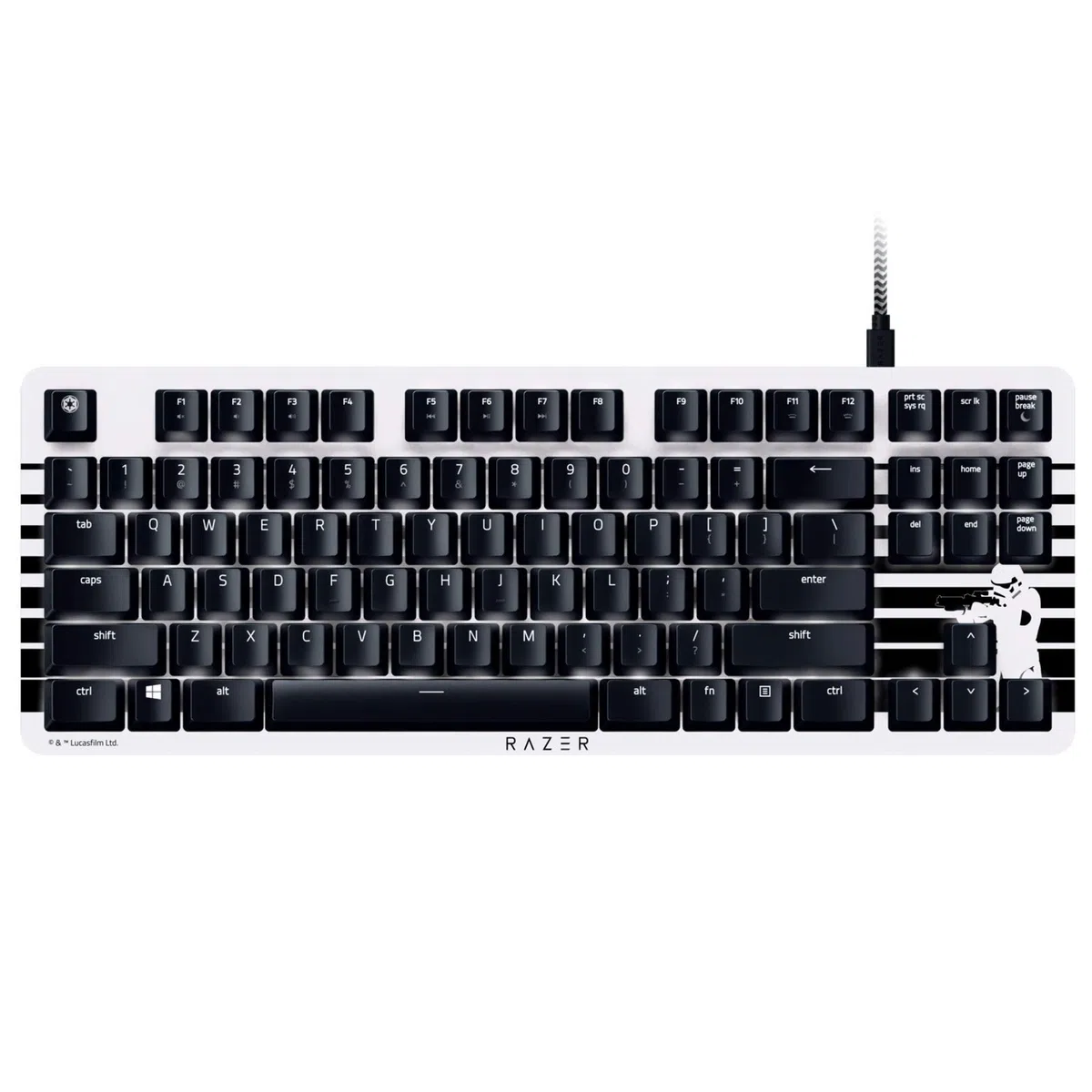 Razer BlackWidow Lite - Tastiera meccanica tenkeyless: interruttori a chiave arancioni, tattile e silenziosa, illuminazione a chiave singola, design compatto, cavo staccabile, edizione limitata