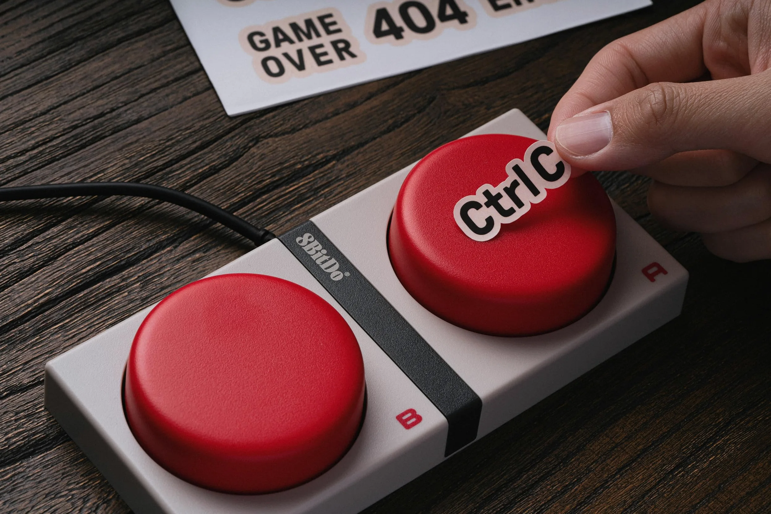 8Bitdo Tastiera meccanica retrò, tastiera da gioco hot switchable Bluetooth/2.4G con 87 tasti, doppio super tasto e super stick per Windows e Android - Layout ISO UK - N Edition