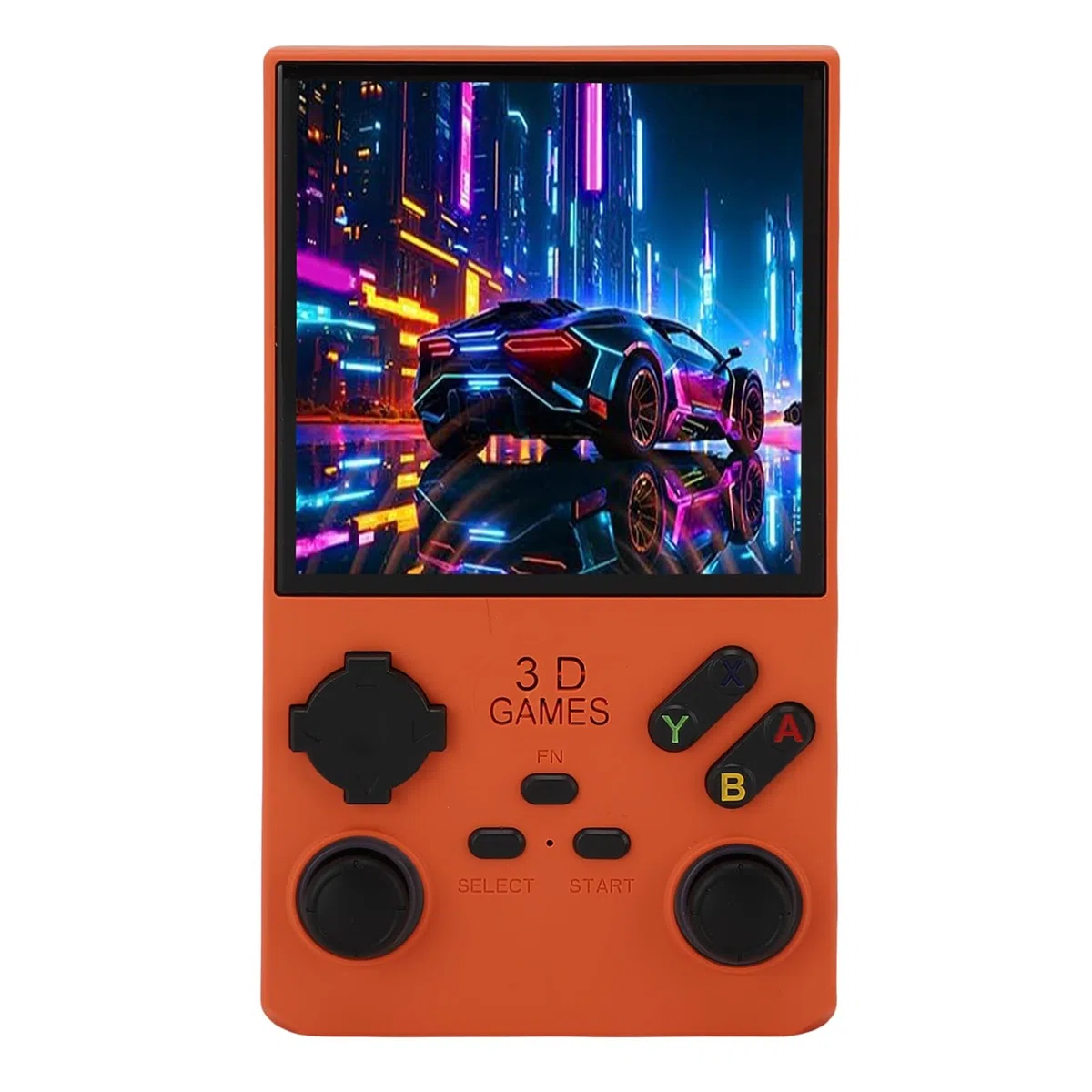 Console da Gioco Portatile retrò Console Portatile da 4,0 Pollici con Spazio di Archiviazione da 256 GB, Ideale per Viaggiatori di Tutte le età (ORANGE)