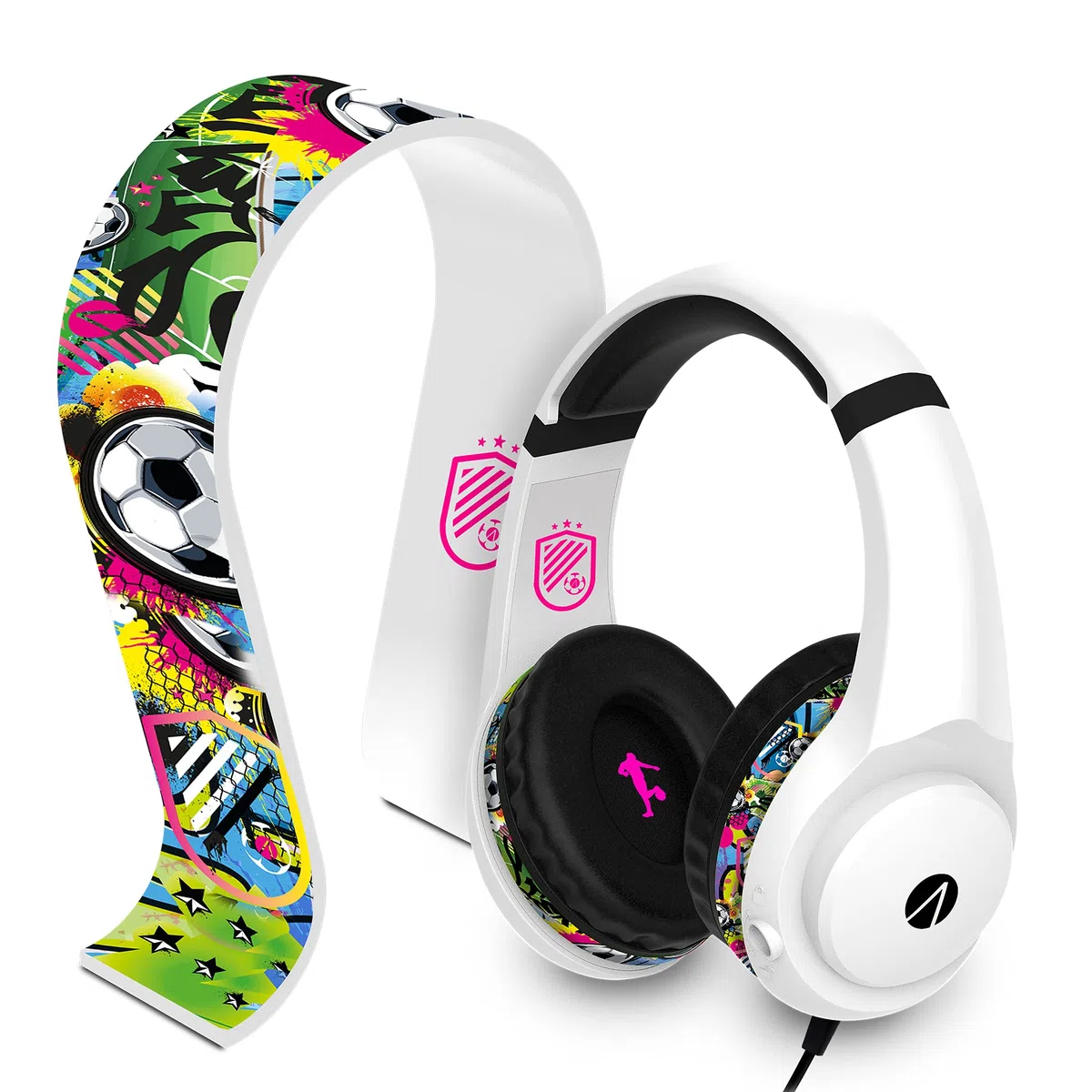 STEALTH Street Over-Ear - Cuffie da gioco con supporto, per PS4/PS5, Xbox, Nintendo Switch, PC con microfono flessibile, jack da 3,5 mm, cavo da 1,5 m, leggero, confortevole e durevole
