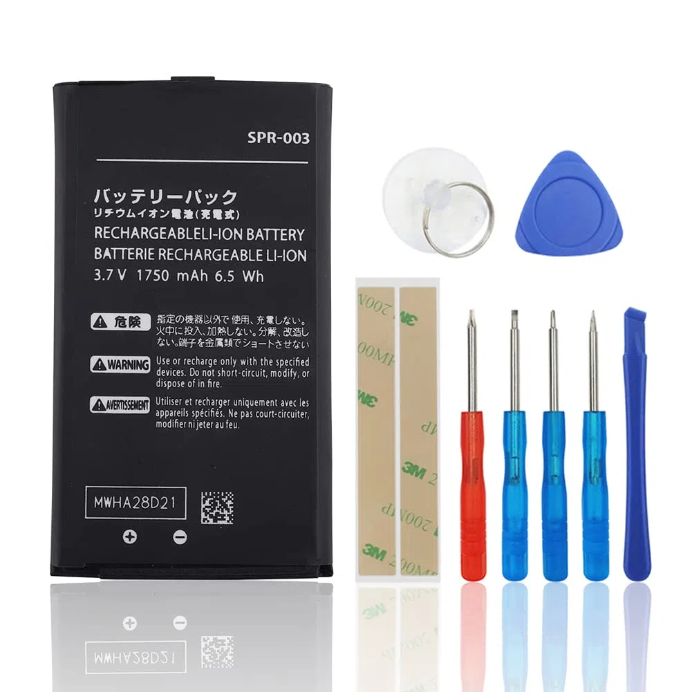 Batteria di ricambio compatibile con Nintendo 3DS XL SPR-003 SPR-001 con toolkit