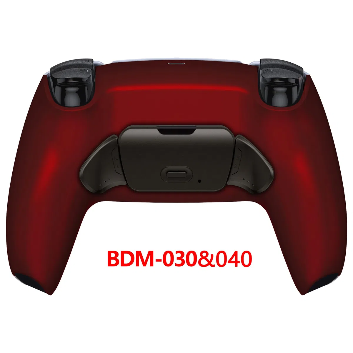 eXtremeRate RISE Remap Kit Programmabile per ps5 Controller BDM-030/040/050,Palette in Metallo Tasti Pulsanti Aggiuntivi Back Button Cover Posteriore per ps5 Joystick-Rosso Scarlatto