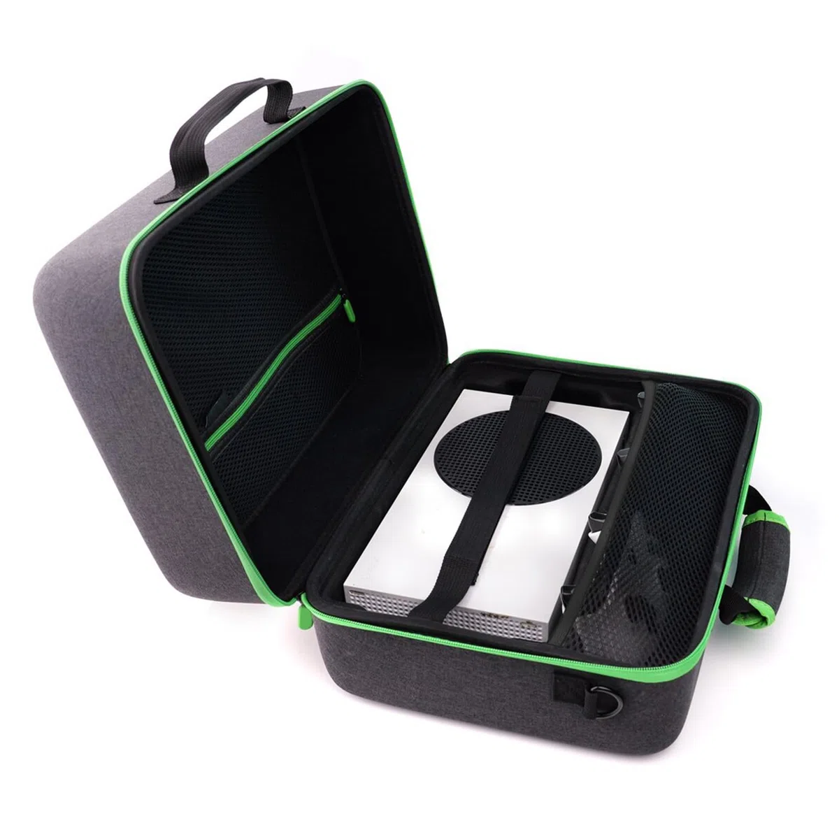 XUMIUZIY Custodia da Trasporto per X Box Series X, per Console di Gioco X Box Series S e Altri Accessori, Custodia da Viaggio Adatta Perfettamente a Console, Controller, Cavi e Altri