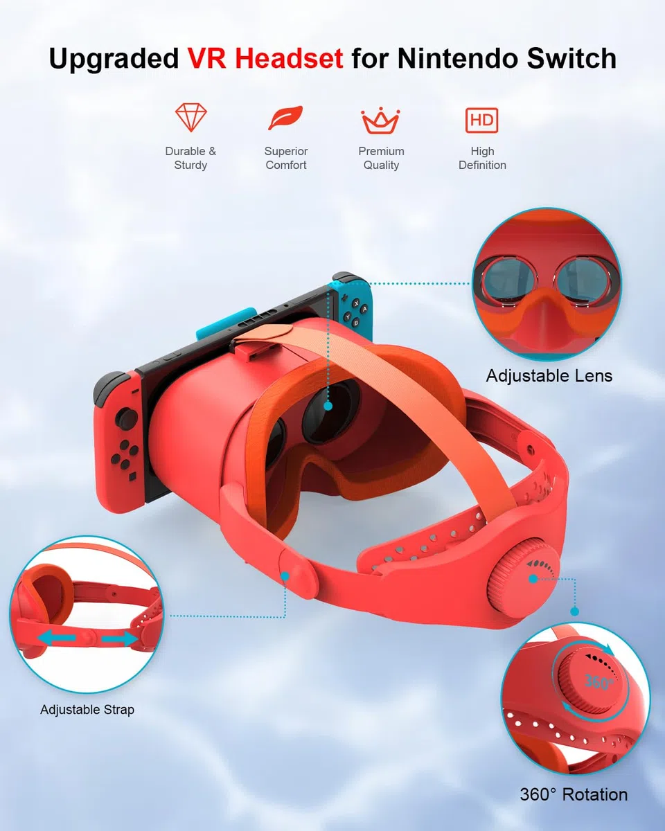 Orange and Blue Upgrade VR Glass for Switch