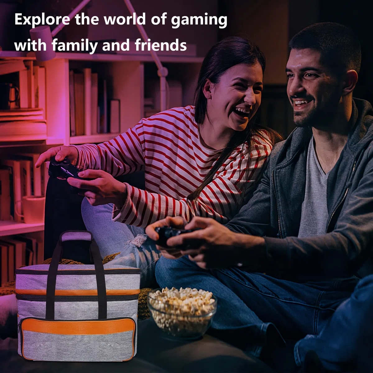 FPVtosky Zaino 2-IN-1 per PS5 & PSVR2, grande borsa da viaggio per Playstation VR2 & PS 5, custodia protettiva compatibile con Playstation 5 & PS VR2 Gaming Accessori