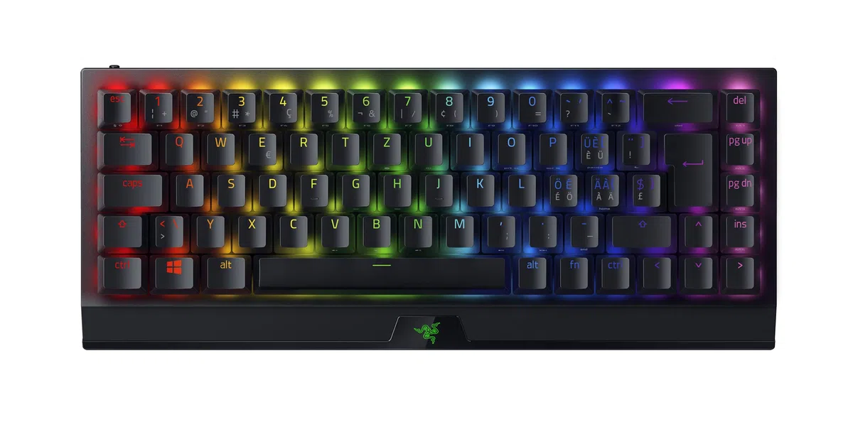 Razer BlackWidow V3 Mini HyperSpeed (interruttore giallo) - Tastiera da gioco compatta al 65% con interruttore meccanico (lineare e clic, illuminazione RGB Chroma) - Tastiera norvegese/svedese nera