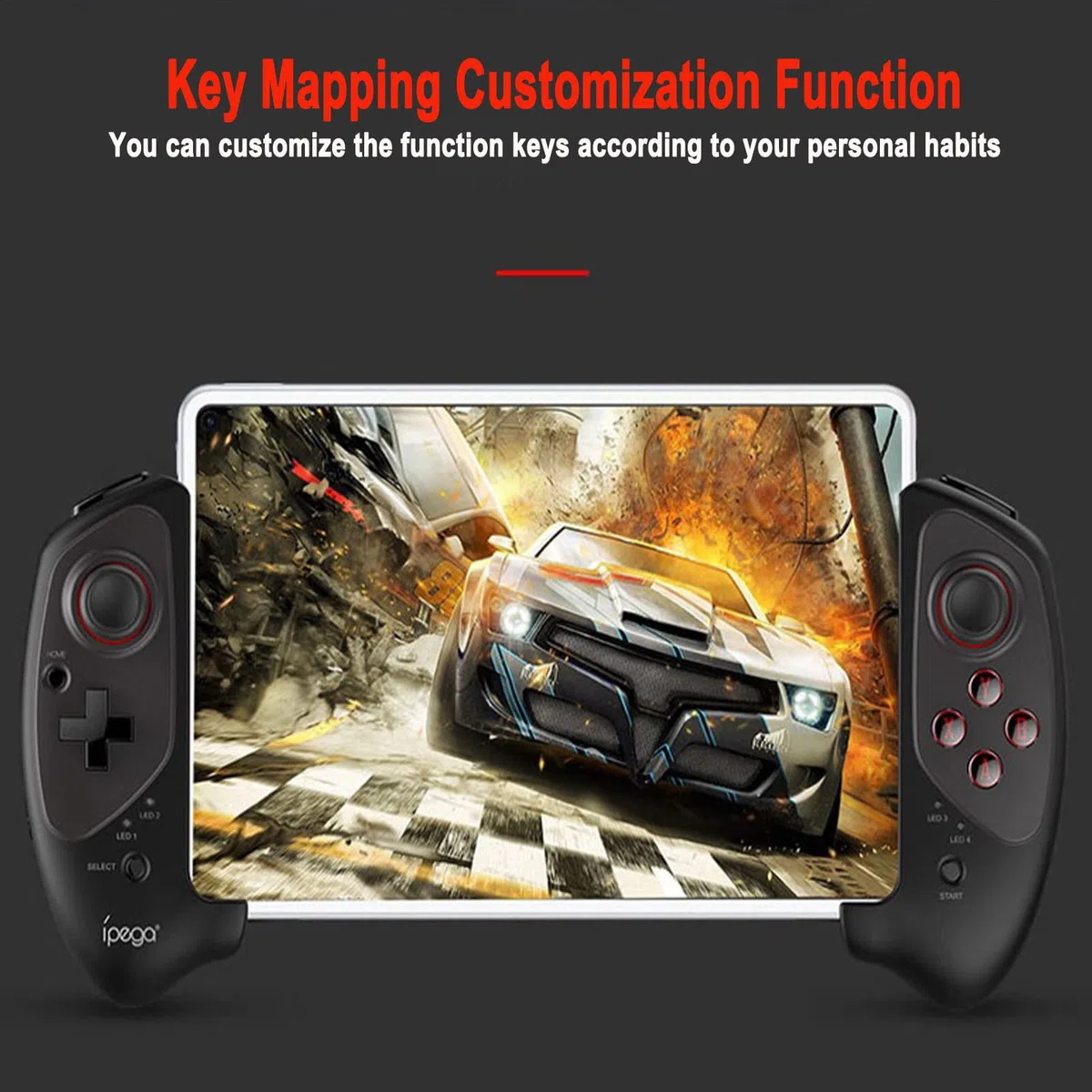PG-9083S Gamepad Estensibile telescopico Bluetooth per Smartphone/Tablet, Joystick per Controller di Gioco, Compatibile con Android/iOS.Connetti Direttamente, Facile da Usare