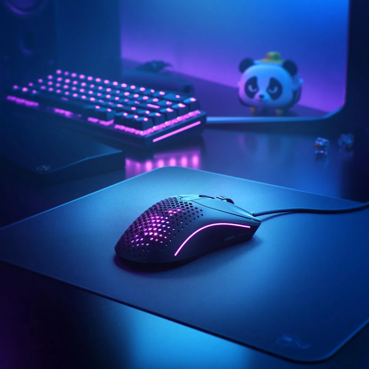 GLORIOUS Gaming Model O 2 Mouse da gaming wired - Ultraleg. 59 g, FPS, 26.000 DPI, Motion Sync, switch da 80 milioni di clic, 6 tasti programmabili, ambidestro, RGB, piedini in PTFE - Nero