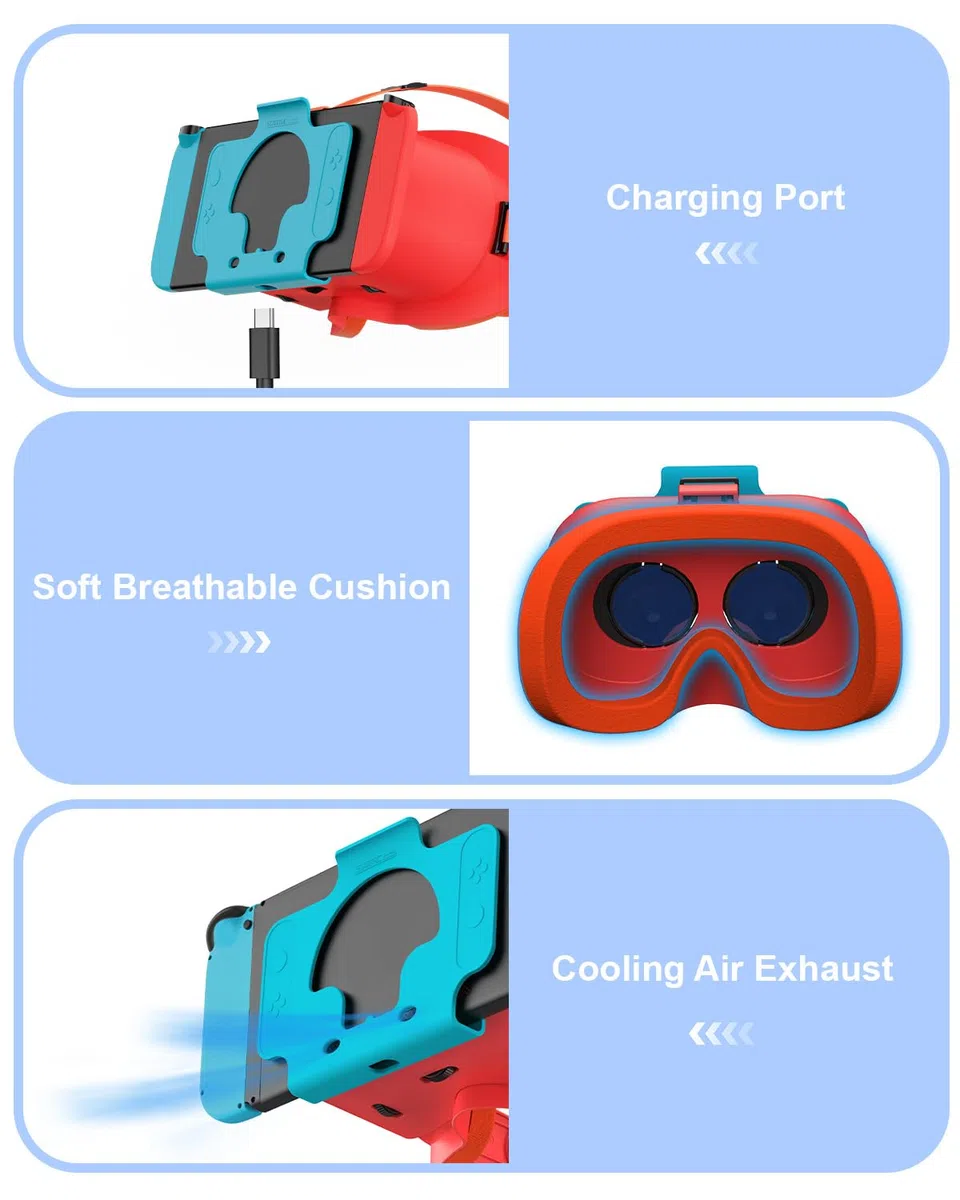 Orange and Blue Upgrade VR Glass for Switch