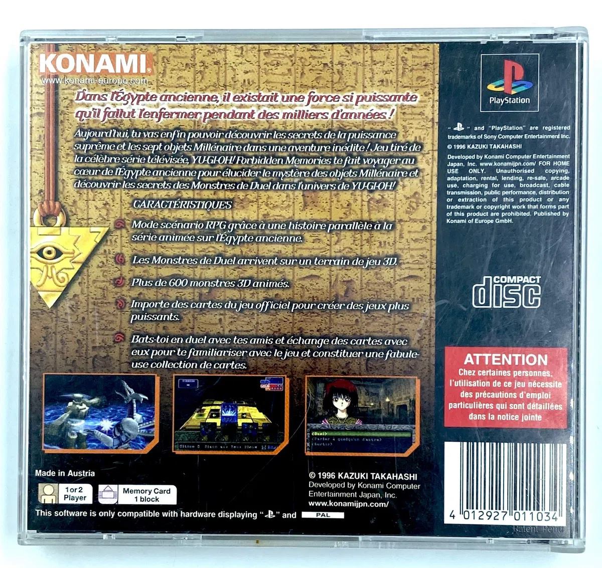 Yu-Gi-Oh ! : Forbidden Memories [FRANCESE]