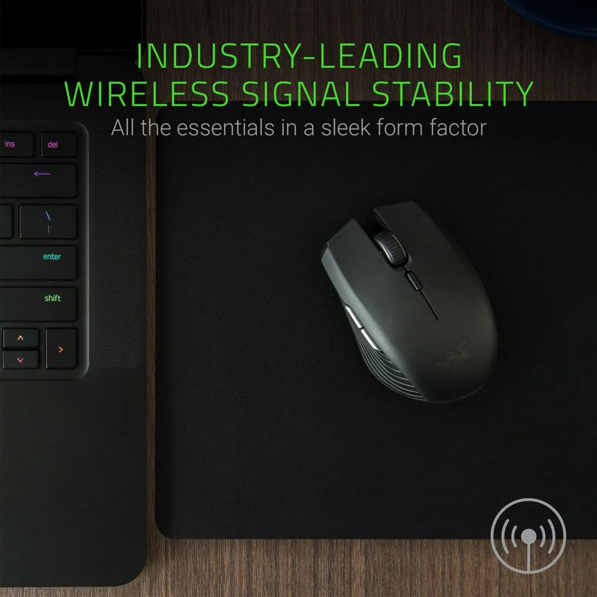 Razer Atheris - Mouse Mobile Gamer,Sensore Ottico da 7.200 DPI, Tecnologia di Frequenza Adattativa & Ergonomia Migliorata