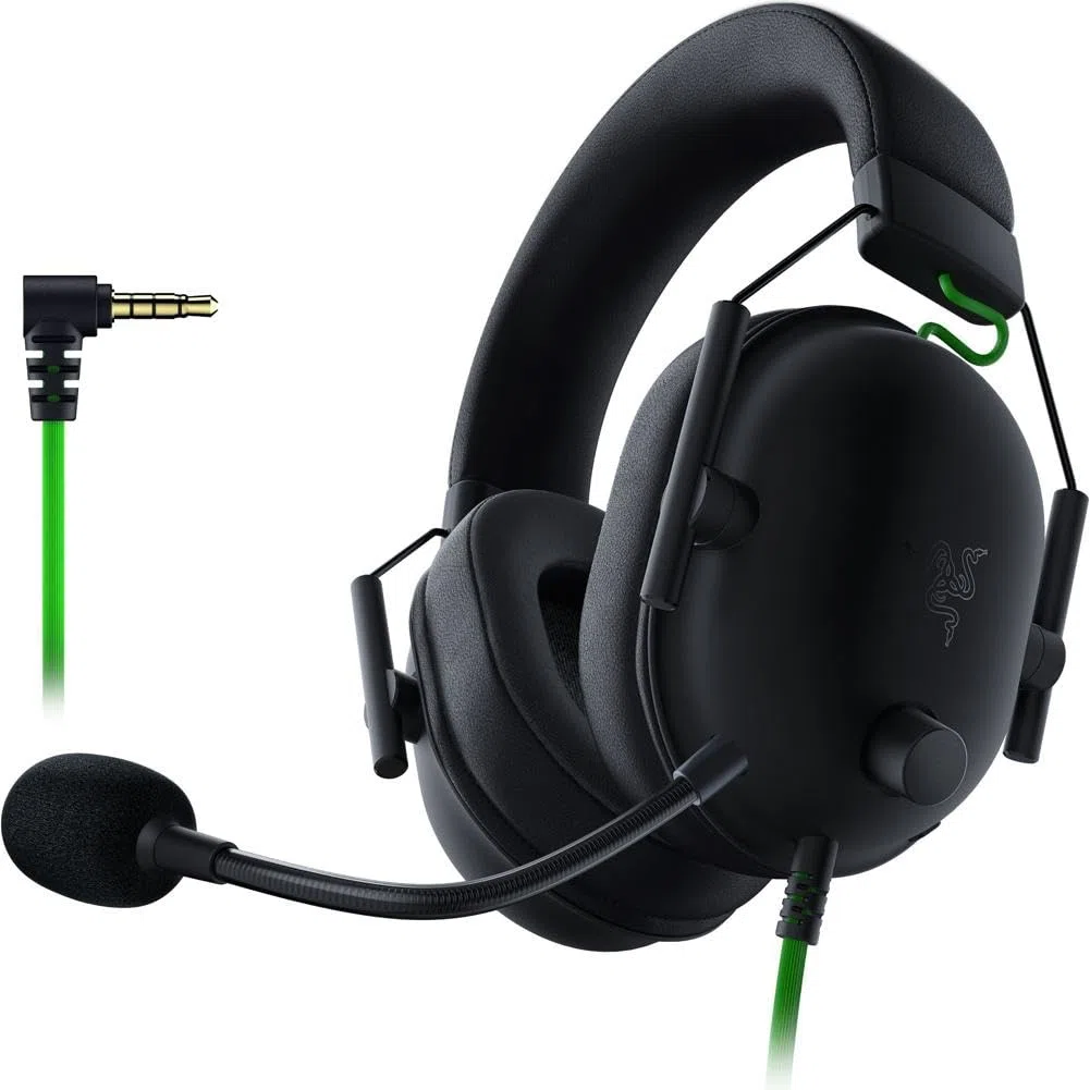 Razer BlackShark V2 X Gaming Headset: 7.1 Surround Sound - Driver 50 mm - Cuscino in memory foam - PC, PS4, PS5, Nintendo Switch, Xbox One, Xbox Series X & S, Mobile - Jack audio da 3,5 mm - Nero