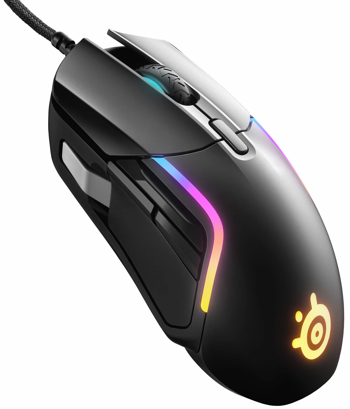 SteelSeries Rival 5 - Mouse da gioco, FPS, MOBA, MMO, Battle Royale, sensore ottico TrueMove Air da 18.000 CPI, 9 pulsanti programmabili, peso competitivo 85 g, nero