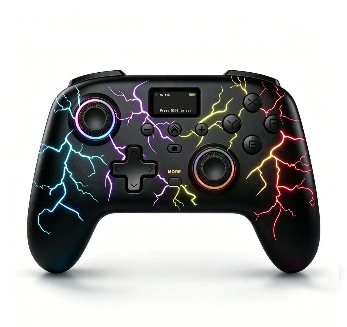 Exilapsire Controller di gioco wireless con pannello touch | Funziona per PC/Switch/Switch 2/iOS/Android, Joystick e trigger effetto Hall, illuminazione RGB, pulsanti personalizzabili, 1354