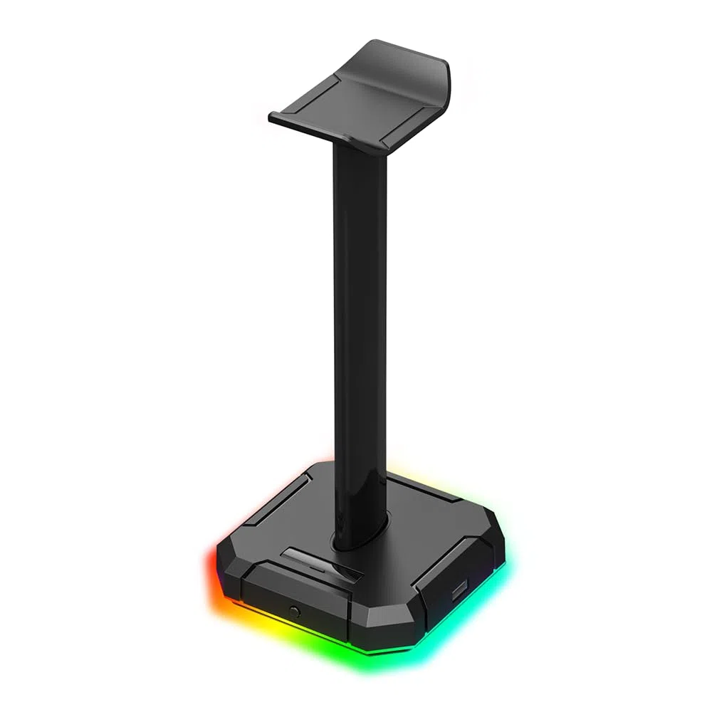 Redragon - Supporto per cuffie Scepter-Pro (HA300) Retroilluminazione RGB con 4 porte USB