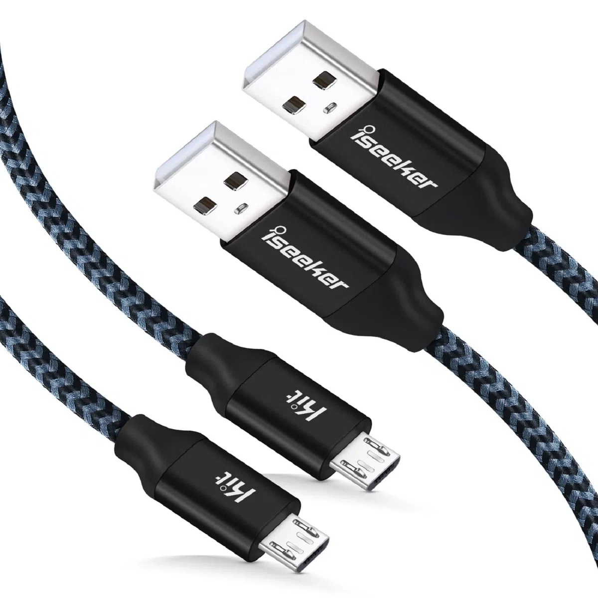 PS4 controller Wire, Iseekerkit 2-pack 4,6 m cavo micro USB PS4 Xbox controller cavo di ricarica per Playstation 4 PS4 DUALSHOCK 4 Slim/Pro, Xbox One S/x, Android, Samsung