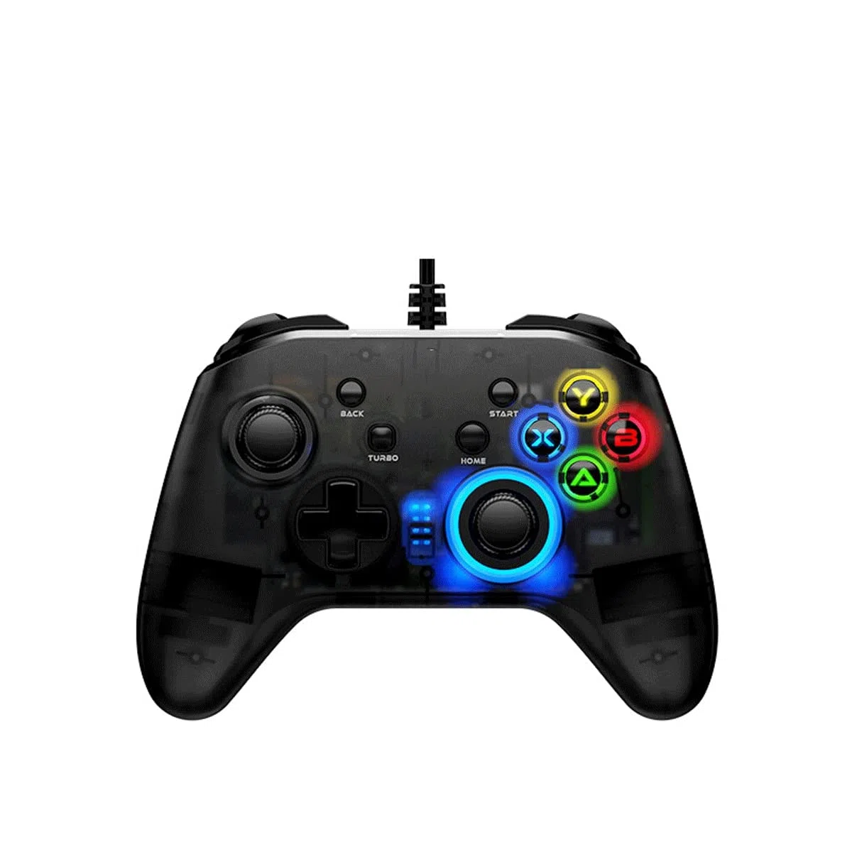 Gamepad for PC cablato Joystick Gamepad, Accessori for giochi multiplayer antiscivolo resistenti al sudore Videogiochi, Adatto for computer desktop, laptop, Smart TV/375, 77997
