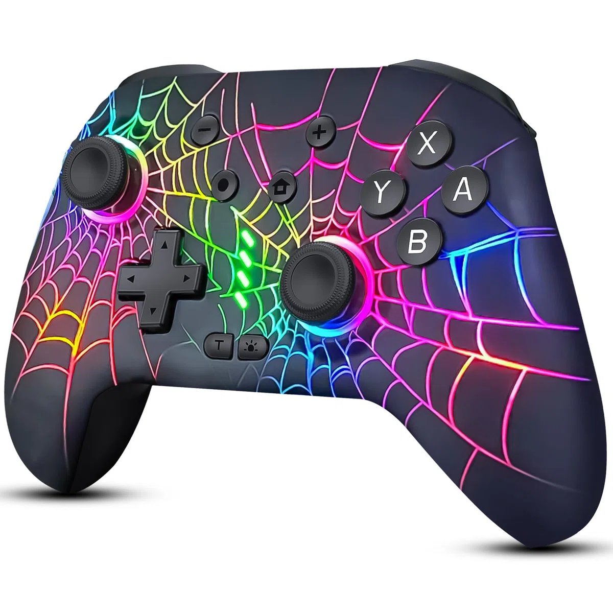 DBEPANK Switch Controller, controller wireless Pro compatibile con Nitendo Switch/Switch Lite/Switch OLED, Switch Controller Pro, Gamepad remoto ricaricabile con giroscopio a 6 assi, 10 luci RGB