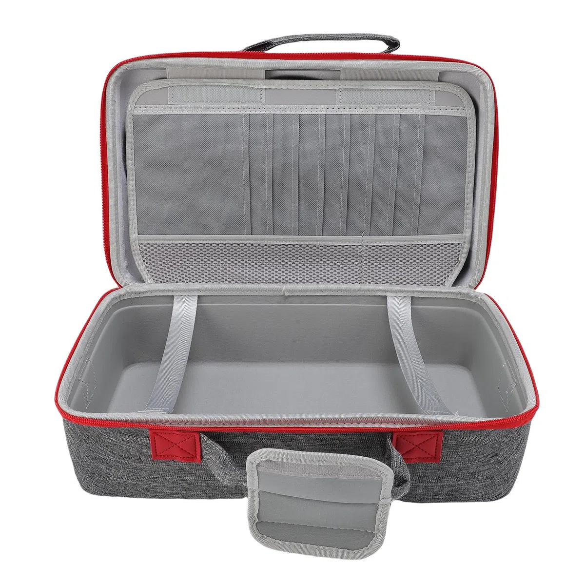 Custodia Rigida per Console SLIM Custodia Rigida per Viaggi, Controller, Cuffie, Cavi USB, Nylon Impermeabile per Giocatori (GRAY)