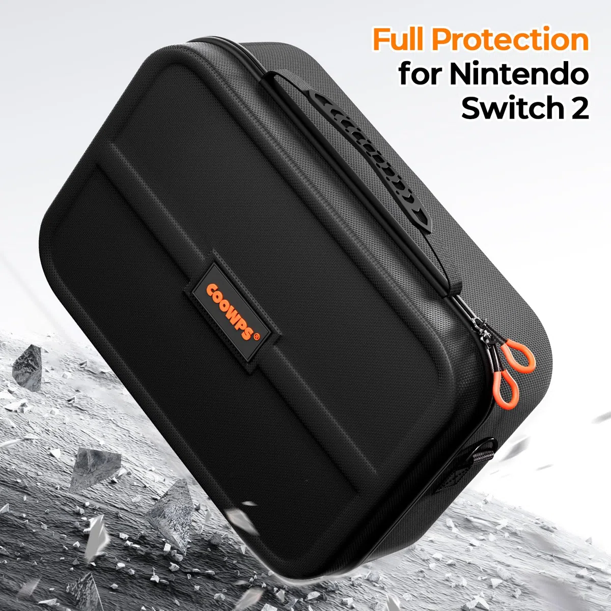 ZOZOVR Custodia per Nintendo Switch 2 (2025), Custodia da Viaggio Rigida e Protettiva con 20 Alloggiamenti per Schede di Gioco, Borsa Capiente Antipolvere per Accessori Switch 2, Nero