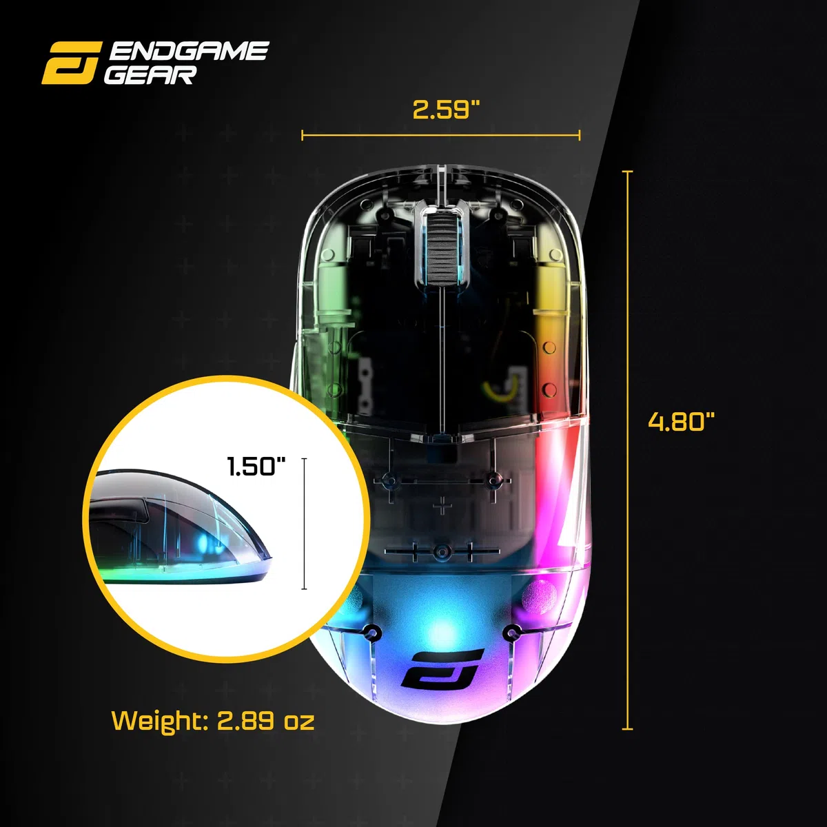 Endgame Gear Compatible XM1 RGB Gaming Maus - Dark Reflex