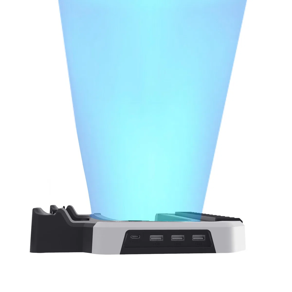 Supporto verticale RGB Stazione di raffreddamento console per PS5 Pro, supporto di base con dock di ricarica del controller per PS5 e PS5 Pro/PS5 slim Disc & Digital Editions