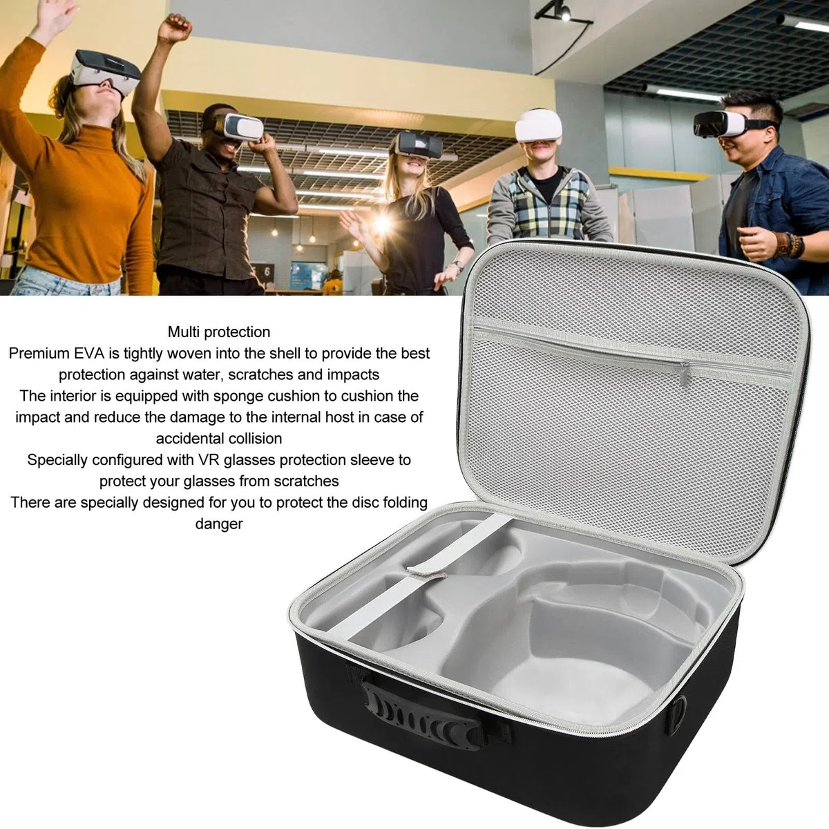 Custodia Cover per PS VR2, Custodia Rigida Impermeabile in EVA Custodia Protettiva da Viaggio Custodia Custodia Custodia per PS VR2 All-in-one VR e Accessori, Custodia Portatile
