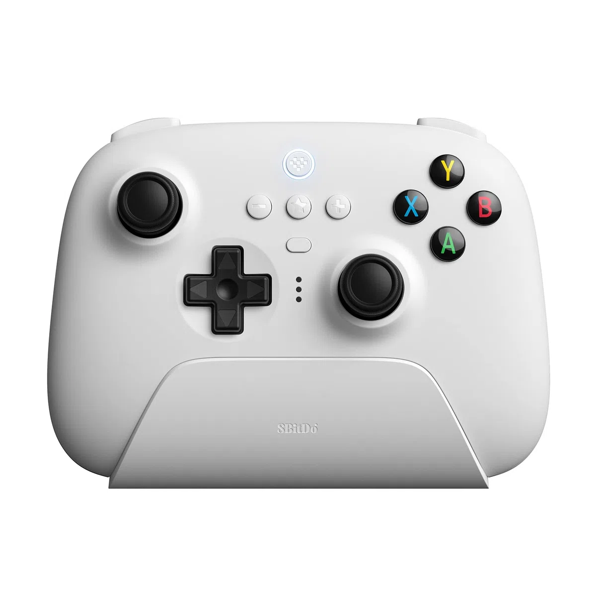 8BitDo Controller Ultimate con dock di ricarica 2.4g per Windows, Android e iOS 16.3+ - Bianco