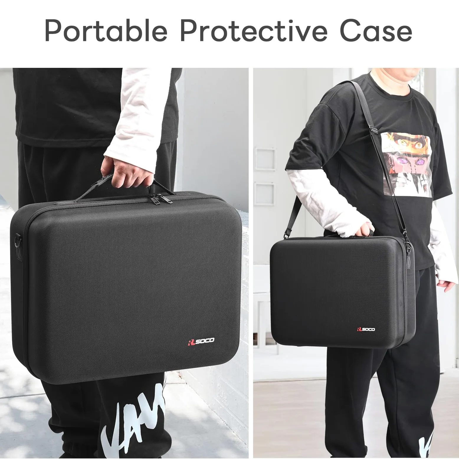 RLSOCO Custodia per PS5 PRO, borsa da viaggio adatta per PS5 Pro Console, Controller x2, Caricabatterie x1, Schermo portatile x1 e altri accessori