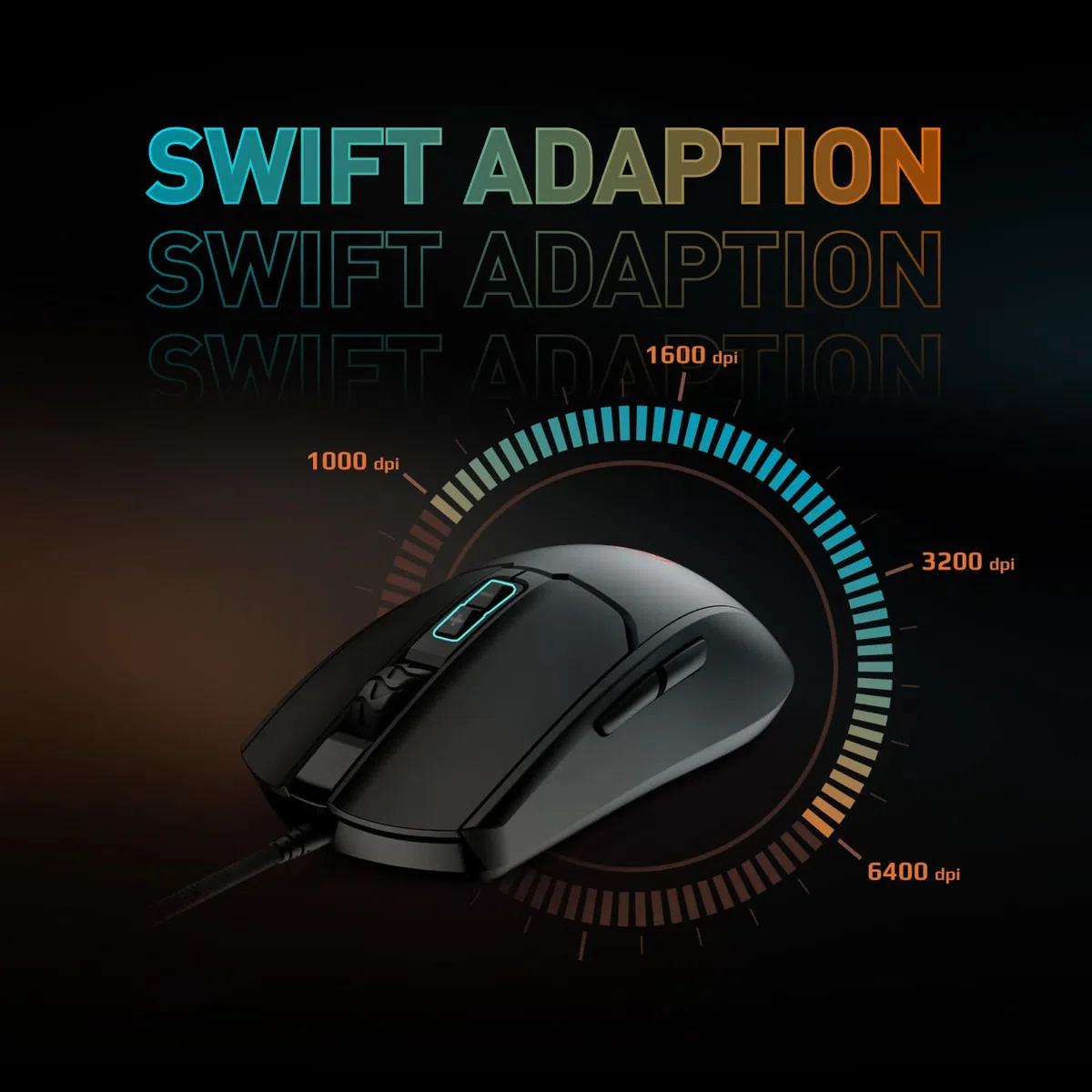 MSI Forge GK100 Combo - Set tastiera e mouse RGB da gioco, 19 tasti, anti-ghosting, sensore ottico 6400 DPI