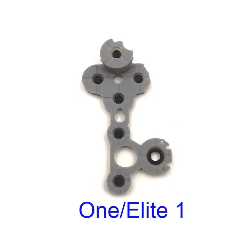 YANHAO [Parti di Videogiochi] 10pcs Gomma conduttiva for Xbox One/Pulsante Chiave Controller Sottile for Xbox Elite 2 Serie S/X Gamepad Contatto Cuscinetti in Gomma [Sostituire] (Color : One S)