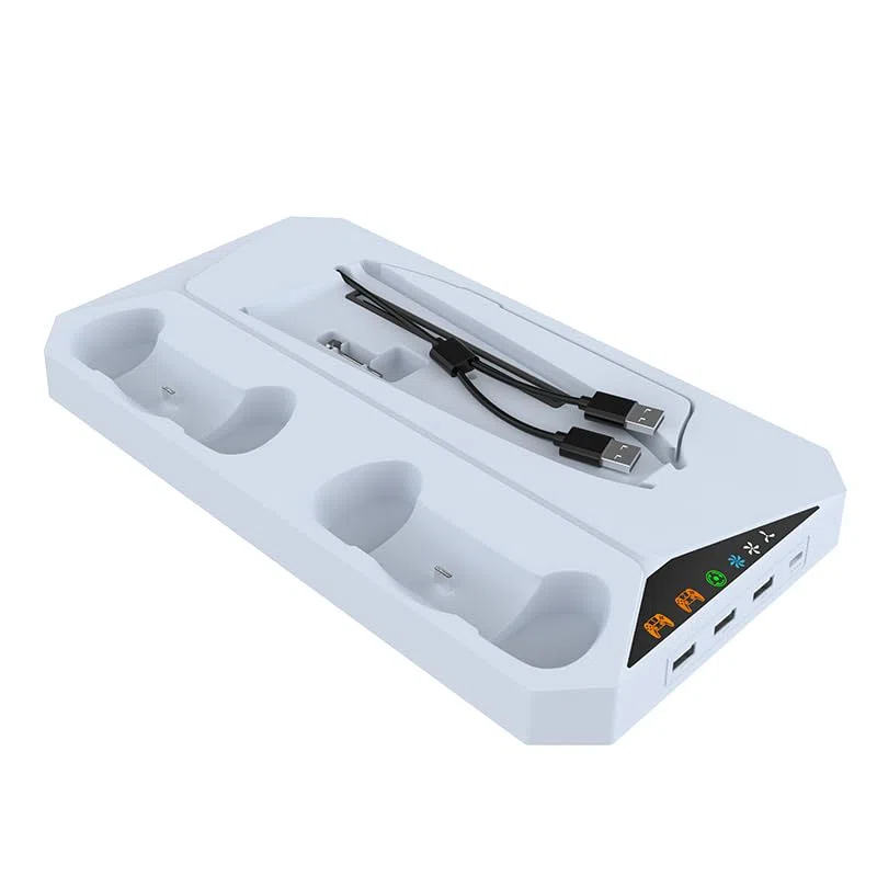 BeisDirect Supporto di raffreddamento verticale compatibile con console digitale ottica PS5 Slim, stazione di ricarica per Playstaion Slim5, controller PS5 caricabatterie con gancio per cuffie