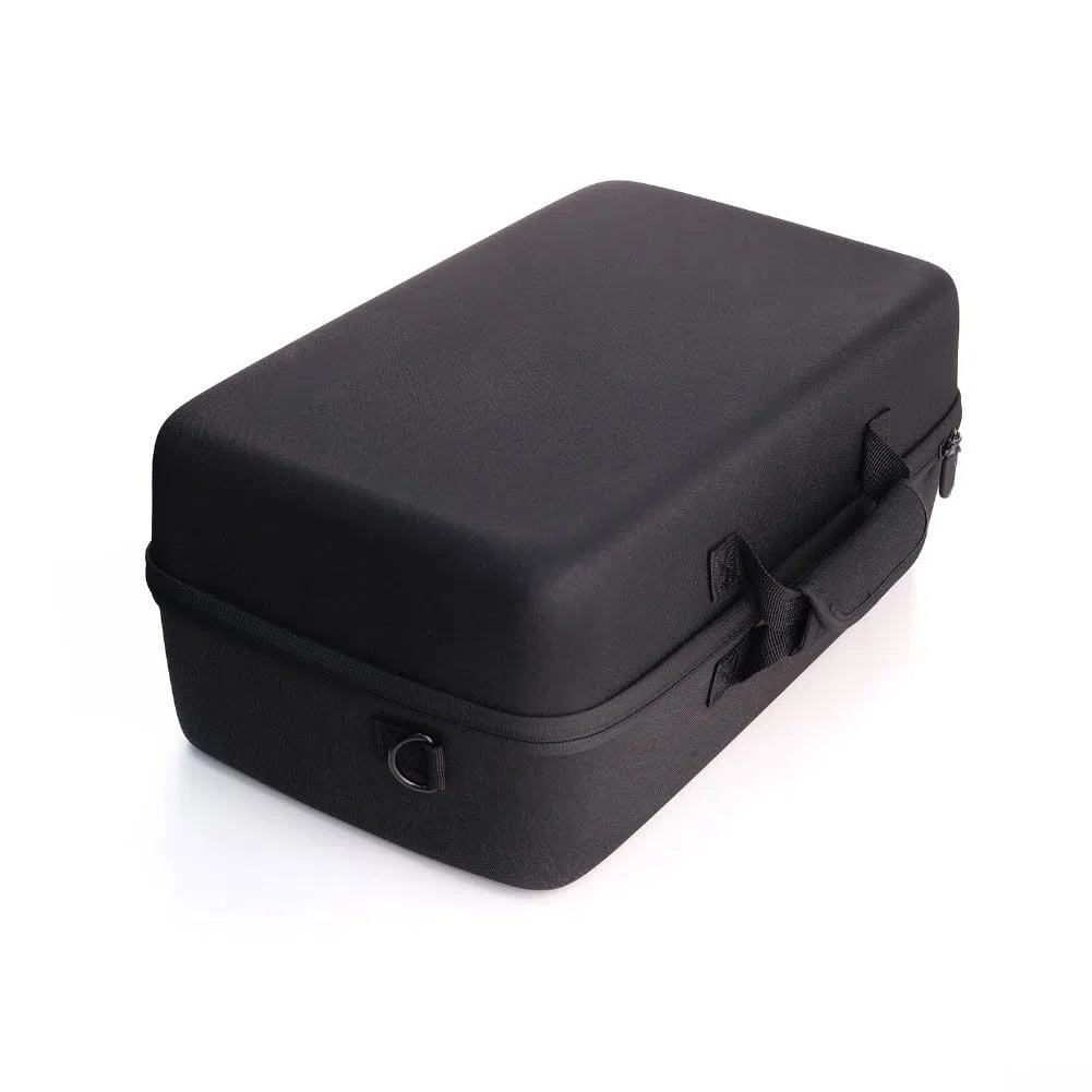 Custodia rigida in EVA per PS5 Pro e console sottili, custodia portatile multifunzione con cerniera di sicurezza, organizer protettivo da viaggio per accessori da gioco (grigio)