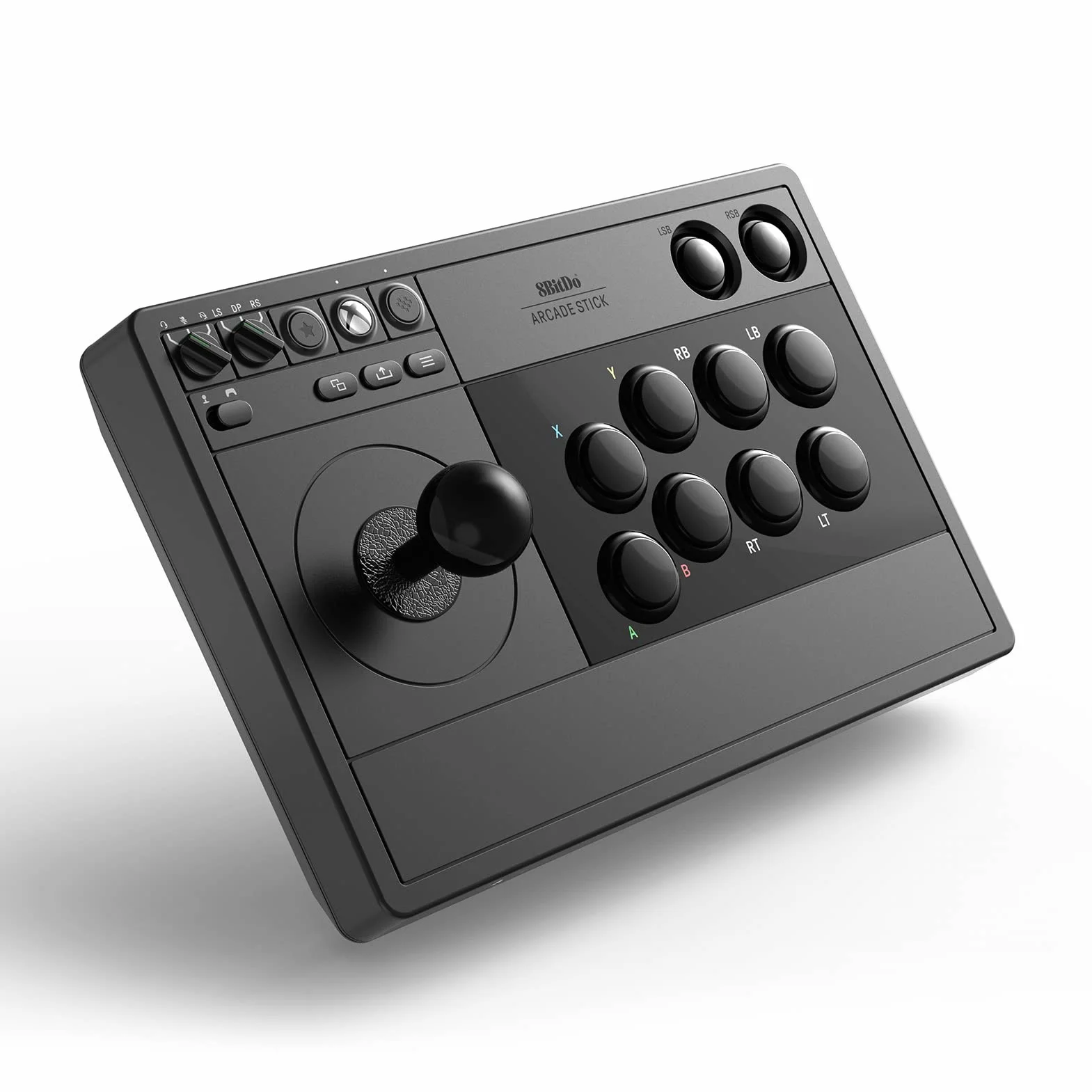 8BitDo Bastone da combattimento wireless Arcade da 2,4 g, con jack audio da 3,5 mm, pulsante di disattivazione del microfono e pulsante di mappatura joystick per Xbox Series X|S, Xbox One e Windows