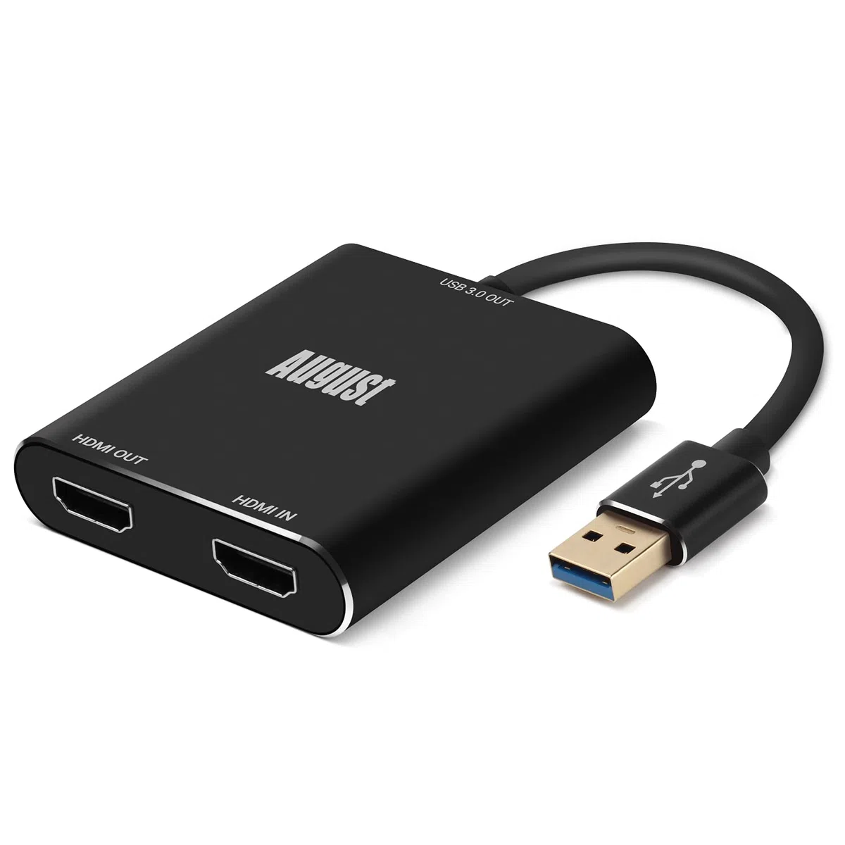 August VGB500 HDMI Capture Card – USB 3.0 Full HD 1080p 60FPS – Perfetto per YouTube Twitch Mixer – Plug & Play – Cattura, registrazione e streaming PS4, Xbox One e Nintendo Switch per PC, Mac e Linux